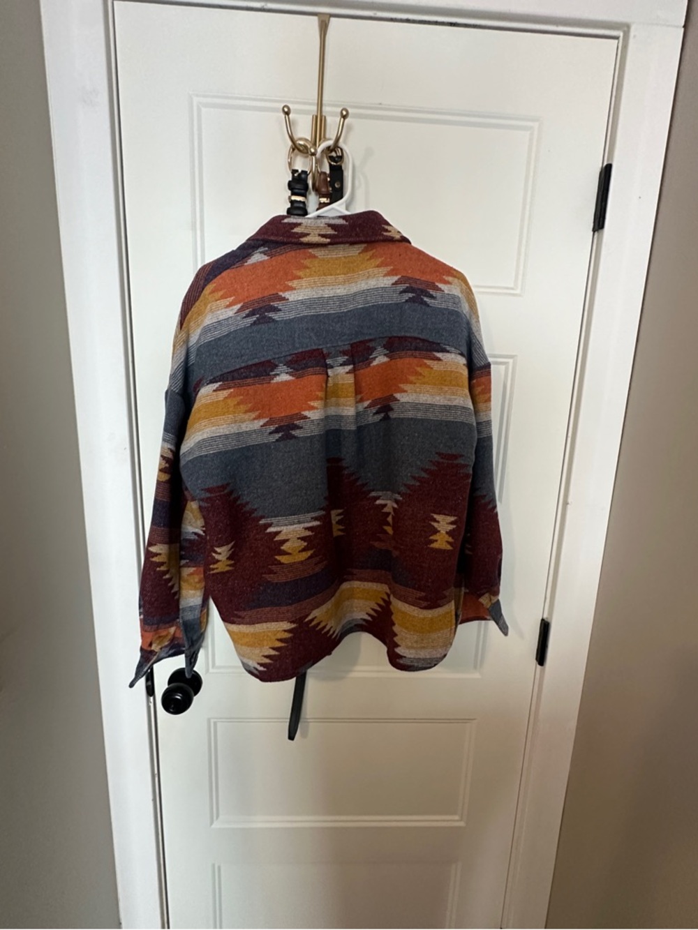 Aztec print button up jacket - Picture 2 of 3